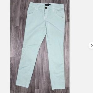 Sanctuary Clothing Womens Size 28 Sea Green Cropped Denim Jeans